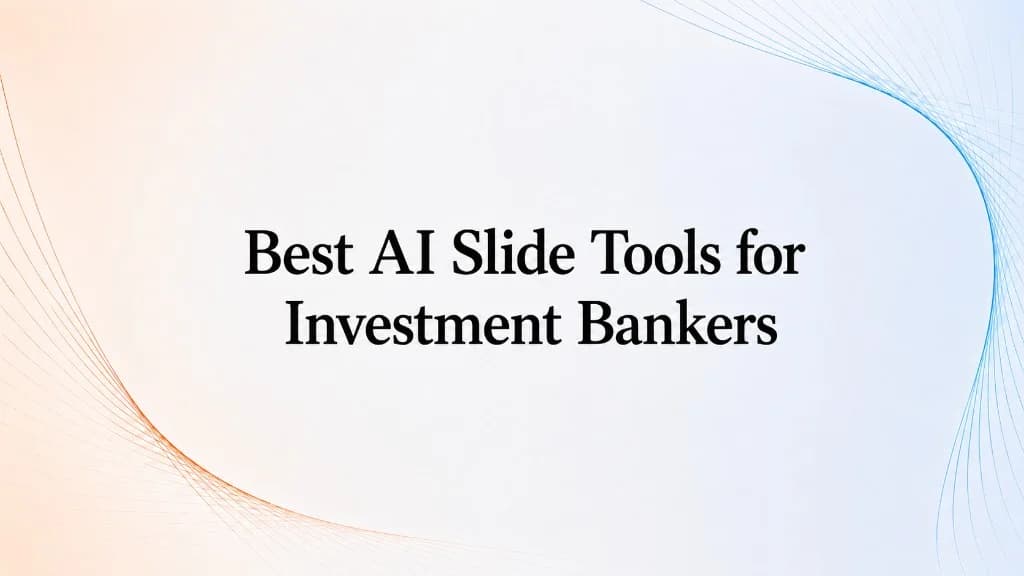 best ai slide tools for investment bankers